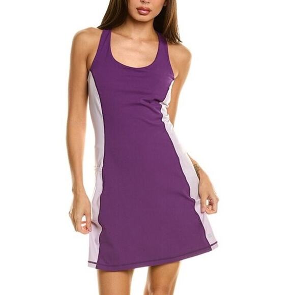 Sweaty Betty Power Stretchy Workout Dress with Shorts Colorblock NEW Retail $118 - Picture 1 of 13